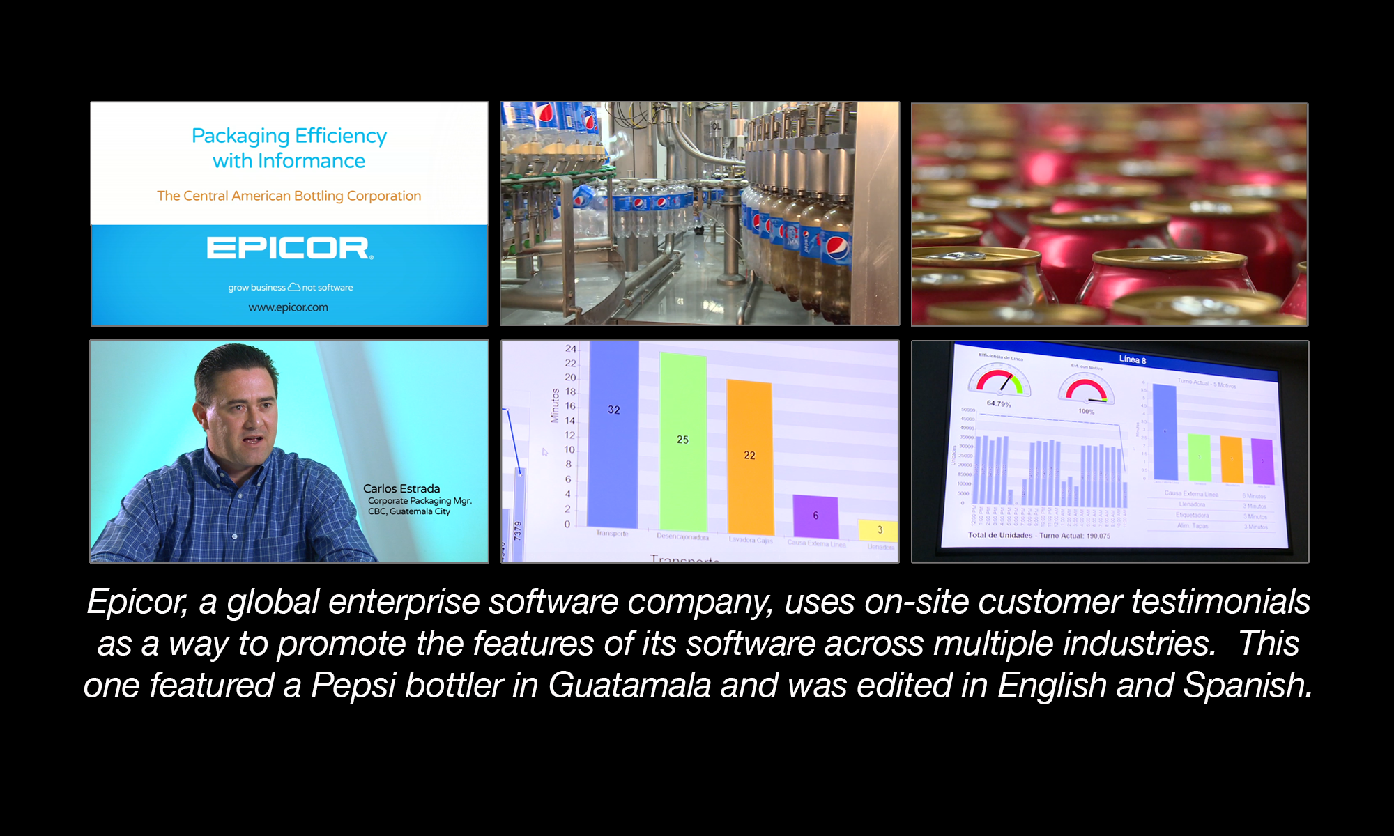 Epicor case study — on-site customer testimonial production